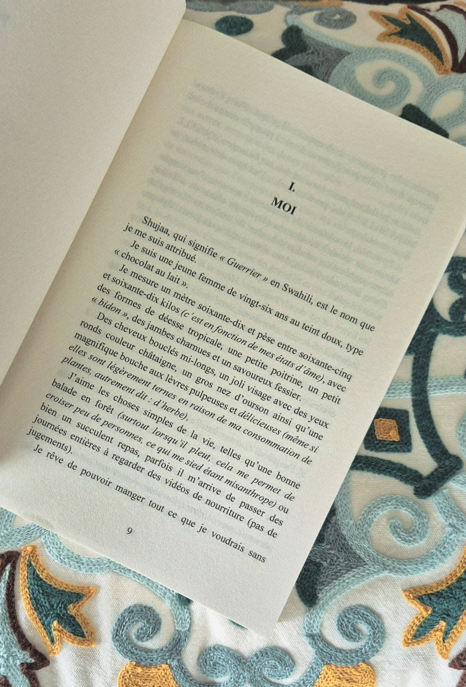 Visuel poétique accompagné d’un texte sur l’écriture et la résilience, tiré du roman L’Indésirable.”